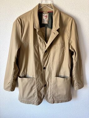 Relwen Mens Flyweight Flex Blazer Size M British Khaki Utility Field Jacket